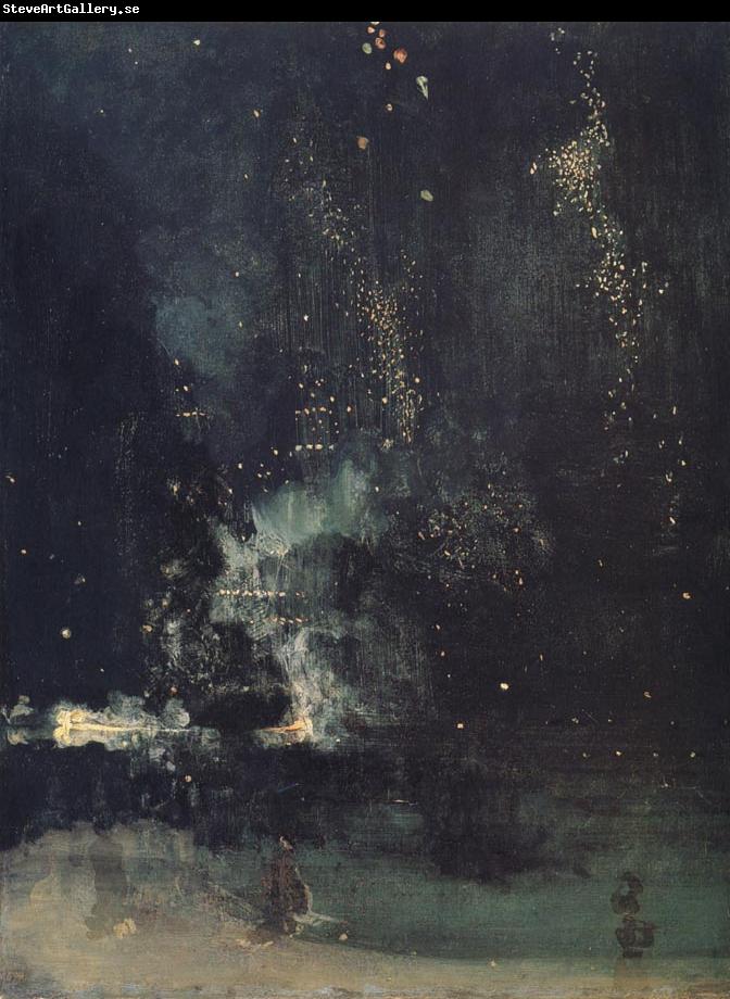 James Abbott McNeil Whistler Nocturne in Black and Gold,The Falling Rocket